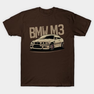 Bmw M3 E46 Drifting Vintage Car T-Shirt